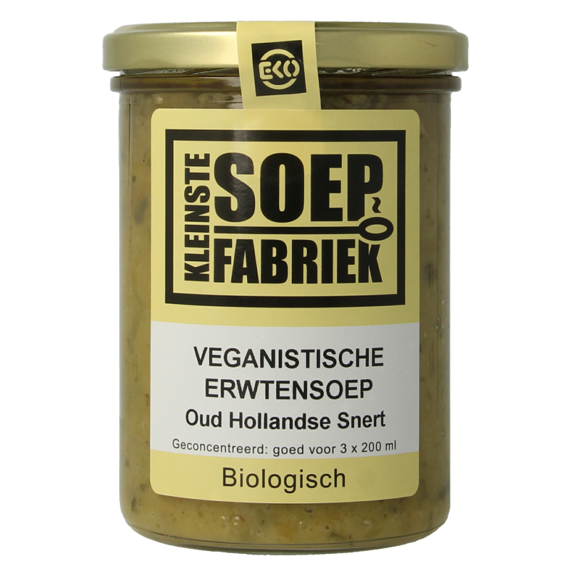 Kleinstesoepfabriek Erwtensoep/snert veganistisch bio 400.00 Milliliter