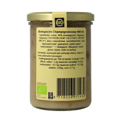 Kleinstesoepfabriek Champignonsoep bio 400 Milliliter