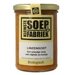Kleinstesoepfabriek Linzensoep bio 400 Milliliter