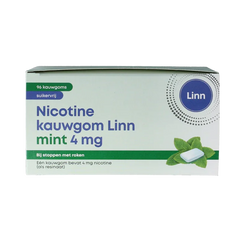Linn Nicotine kauwgom 4mg mint 96 Stuks