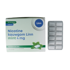 Linn Nicotine kauwgom 4mg mint 204 Stuks