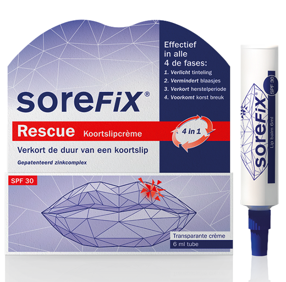 SoreFix Rescue koortslipcreme tube 6 Milliliter