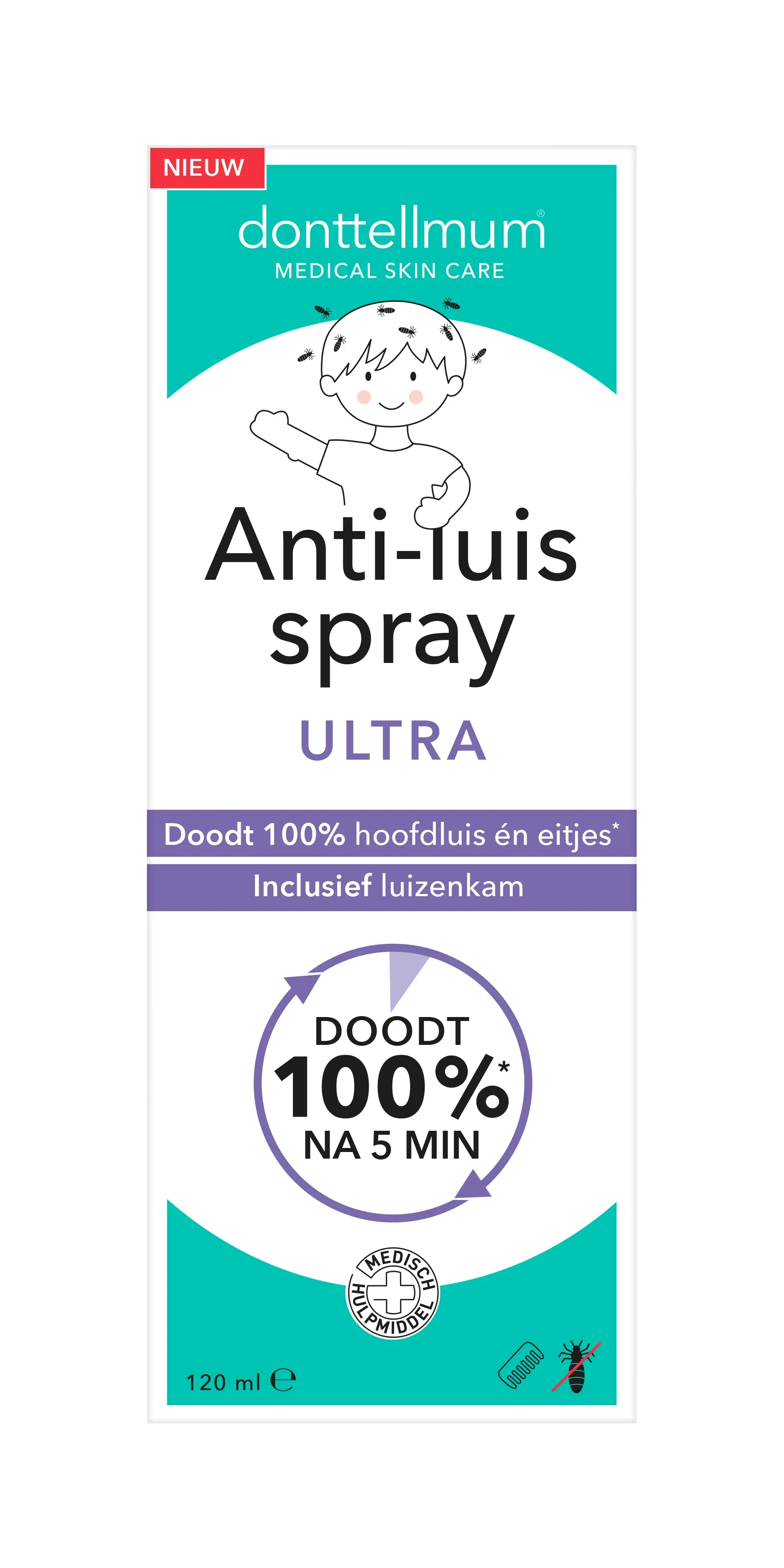 Donttellmum Anti luis spray ultra 120 Milliliter