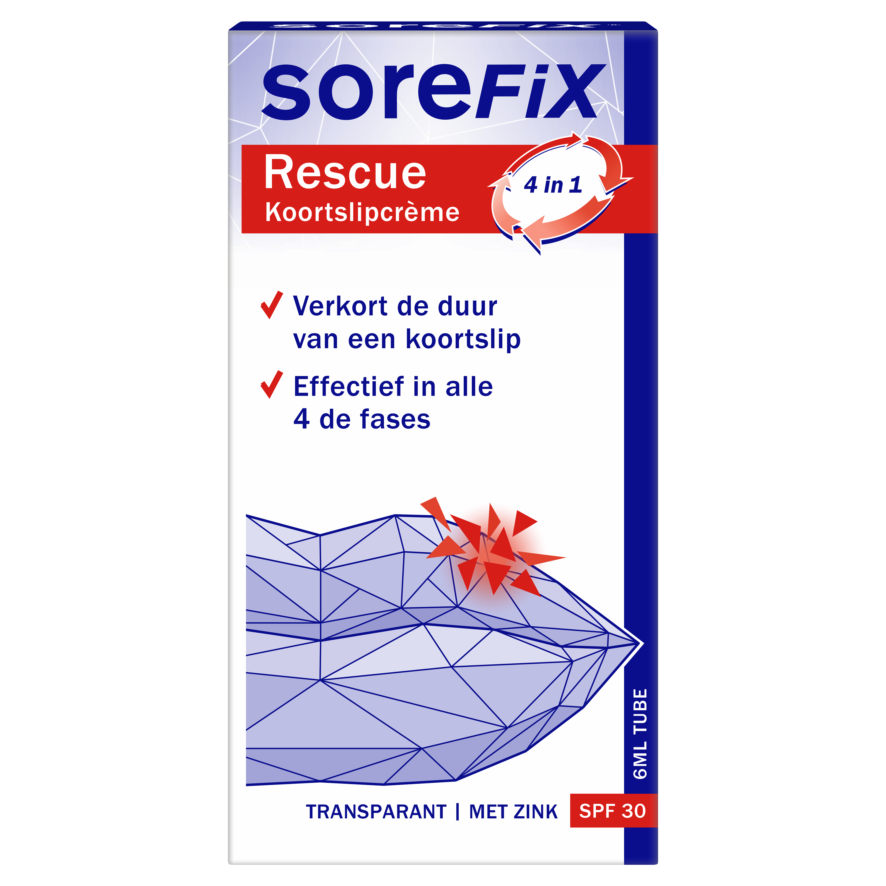 SoreFix Rescue koortslipcreme 6 Milliliter