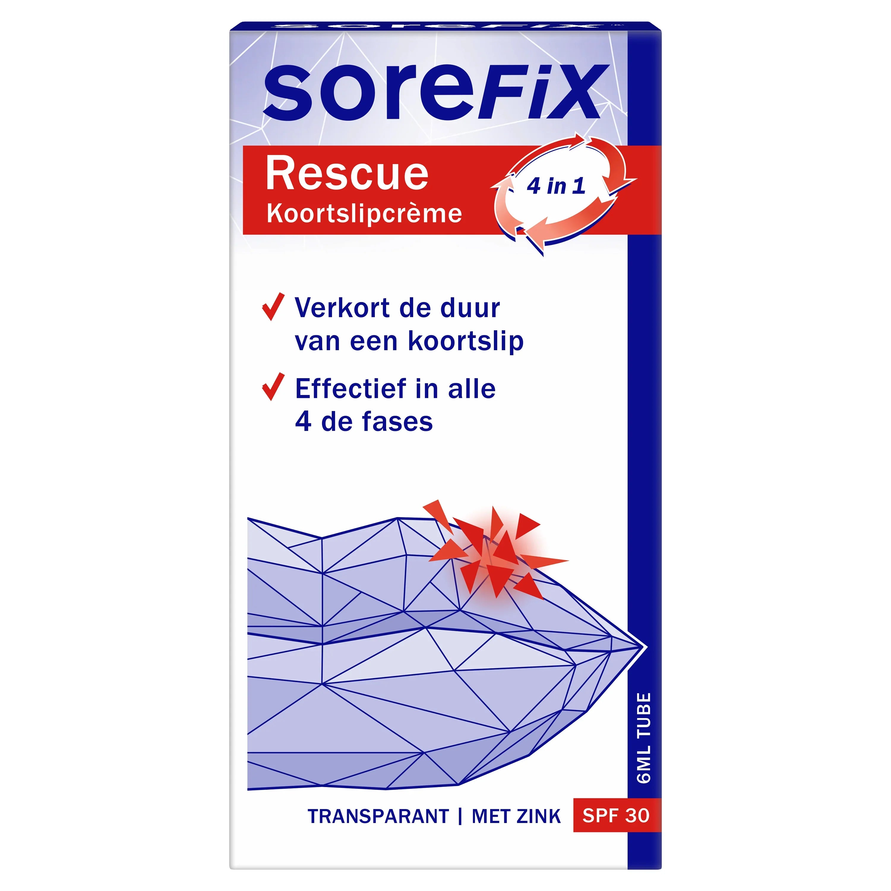 SoreFix Rescue koortslipcreme 6 Milliliter