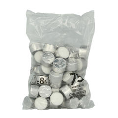 Bolsius Neutraal theelicht wit 8uur zak 75 Stuks