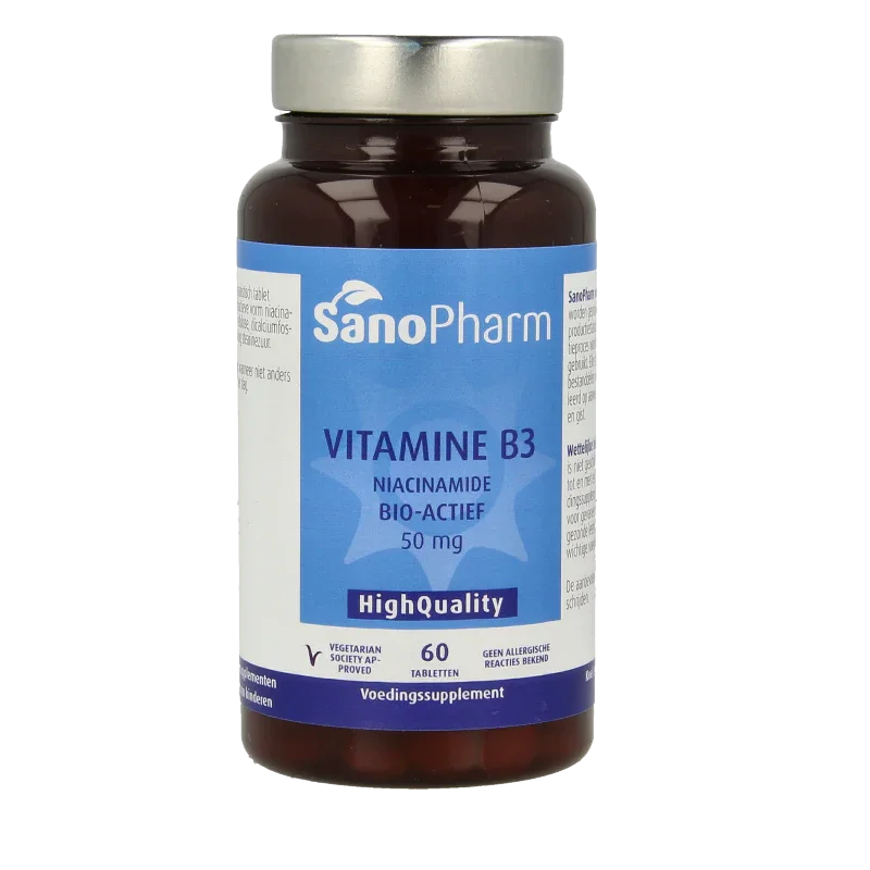 SanoPharm Vitamine B3 niacinamide 50mg 60 Tabletten