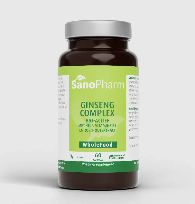 SanoPharm Ginseng complex v/h Adrenal plus wholefood 60 Capsules