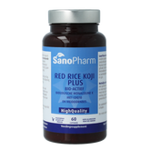 SanoPharm Red rice koji plus high quality 60.00 Vegetarische capsules