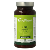 SanoPharm Zink wholefood 30 Capsules