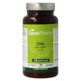 SanoPharm Zink wholefood 30.00 Capsules