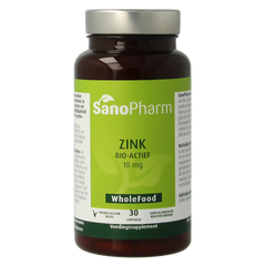 SanoPharm Zink wholefood 30.00 Capsules