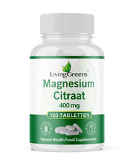 Livinggreens Magnesium citraat 400mg 120 Tabletten