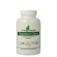 Livinggreens Magnesium citraat 400mg 120 Tabletten
