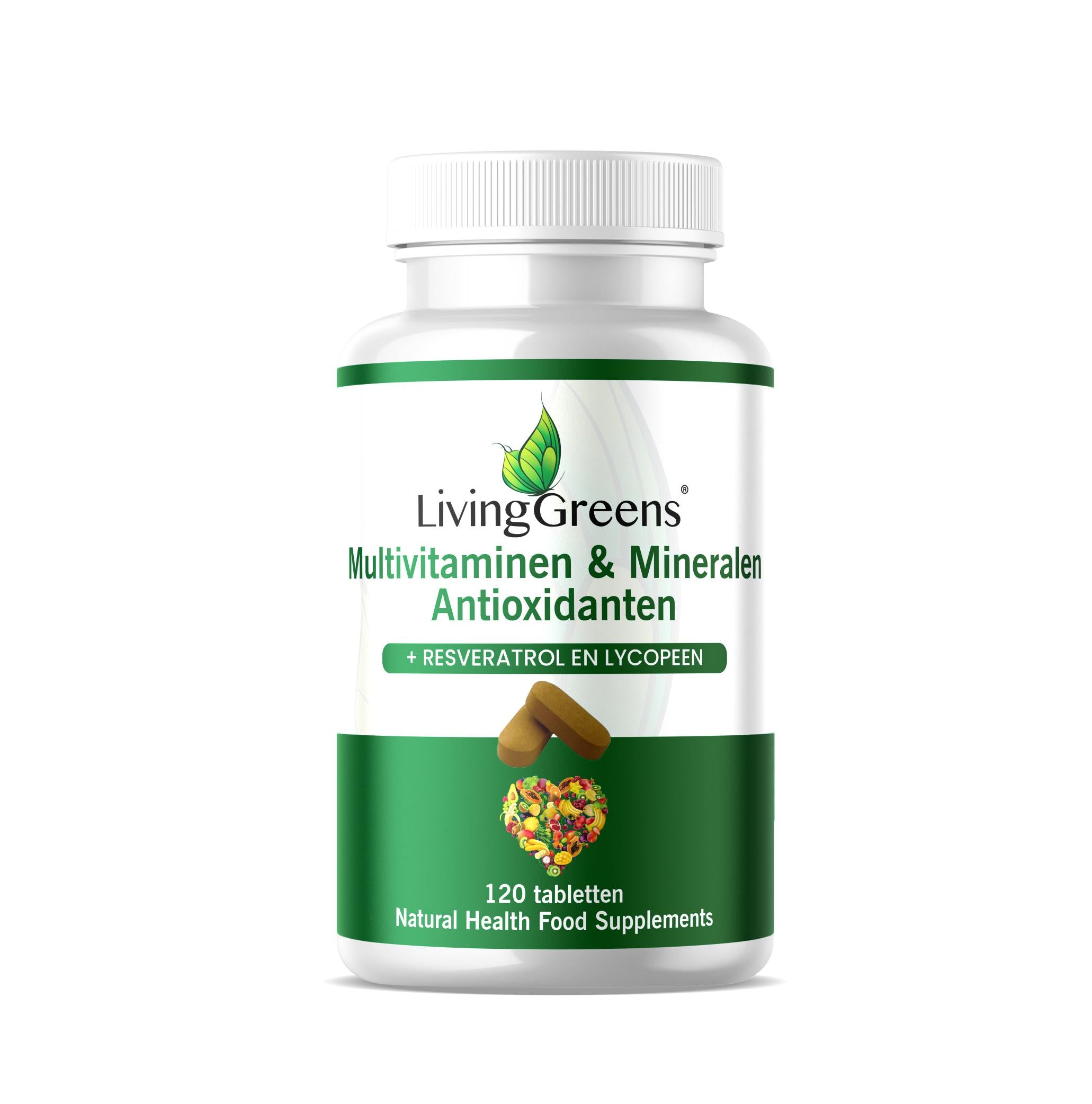 Livinggreens Multi vitaminen & mineralen antioxidant 120 Tabletten