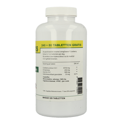 Livinggreens Cranberry D-Mannose voordeelverpakking 320 Tabletten