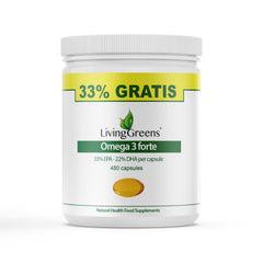 Livinggreens Omega 3 forte voordeelverpakking 480 Capsules