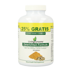 Livinggreens Gewrichten formule curcuma & collageen complex 300 Tabletten