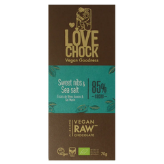 Lovechock Sweet nibs & seasalt bio 70 Gram