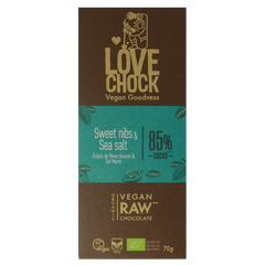 Lovechock Sweet nibs & seasalt bio 70.00 Gram