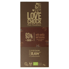 Lovechock 93% Pure vanilla lucuma bio 70 Gram