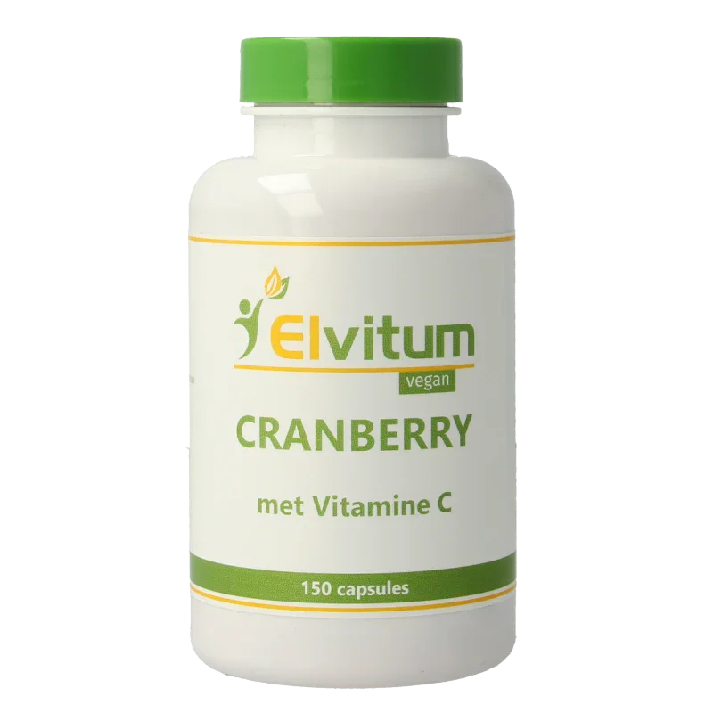 Elvitum Cranberry + 60mg vitamine C 150.00 Vegetarische capsules