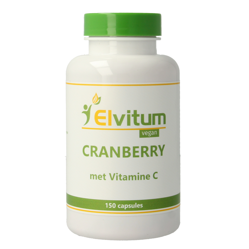 Elvitum Cranberry + 60mg vitamine C 150 Vegetarische capsules