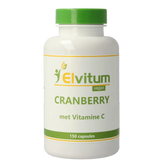 Elvitum Cranberry + 60mg vitamine C 150 Vegetarische capsules