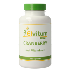 Elvitum Cranberry + 60mg vitamine C 150 Vegetarische capsules