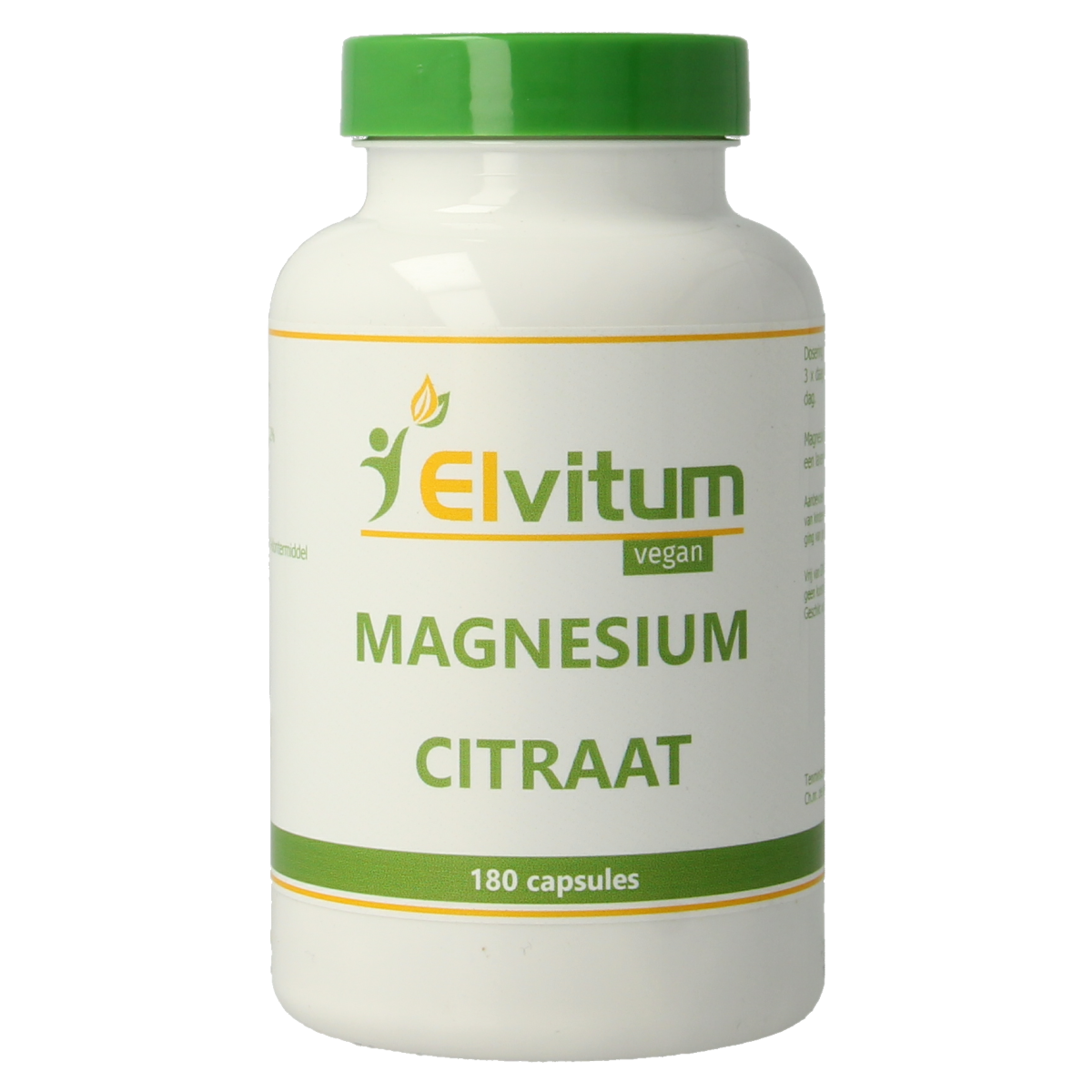 Elvitum Magnesium citraat 180.00 Vegetarische capsules