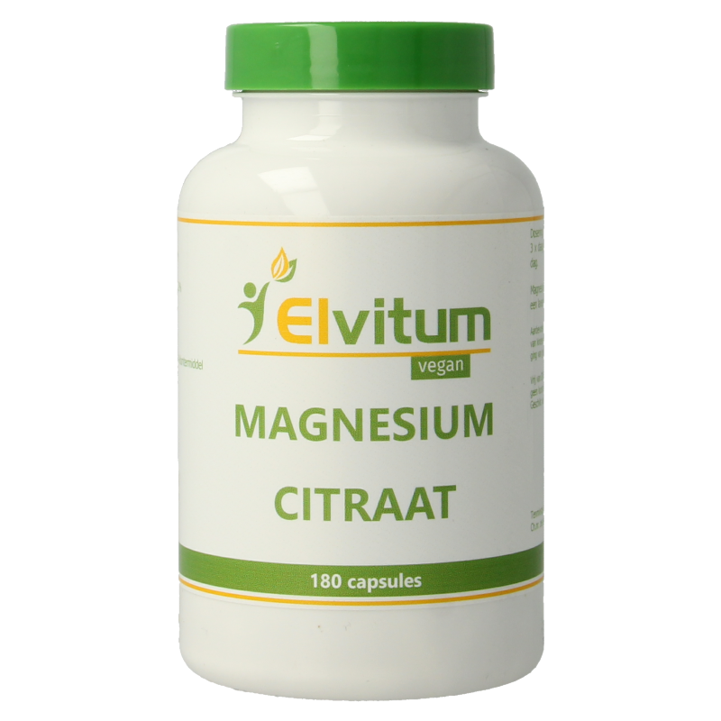 Elvitum Magnesium citraat 180 Vegetarische capsules