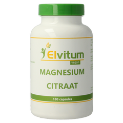 Elvitum Magnesium citraat 180.00 Vegetarische capsules