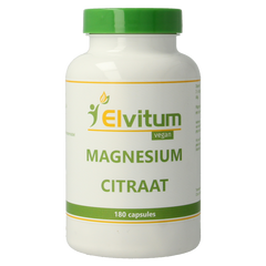 Elvitum Magnesium citraat 180 Vegetarische capsules