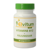 Elvitum Vitamine B12 1000mcg + foliumzuur 90 Zuigtabletten