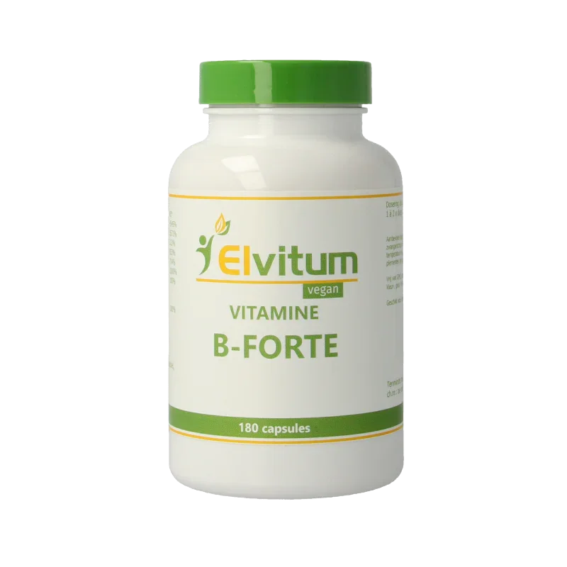 Elvitum Vitamine B-forte gistvrij 180 Vegetarische capsules