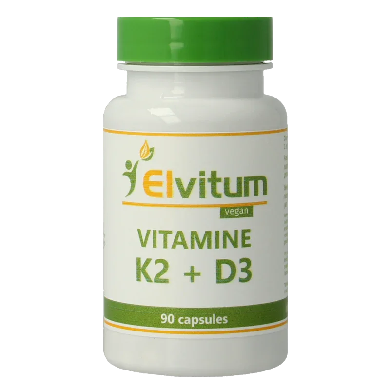 Elvitum Vitamine K2 & D3 90 Vegetarische capsules