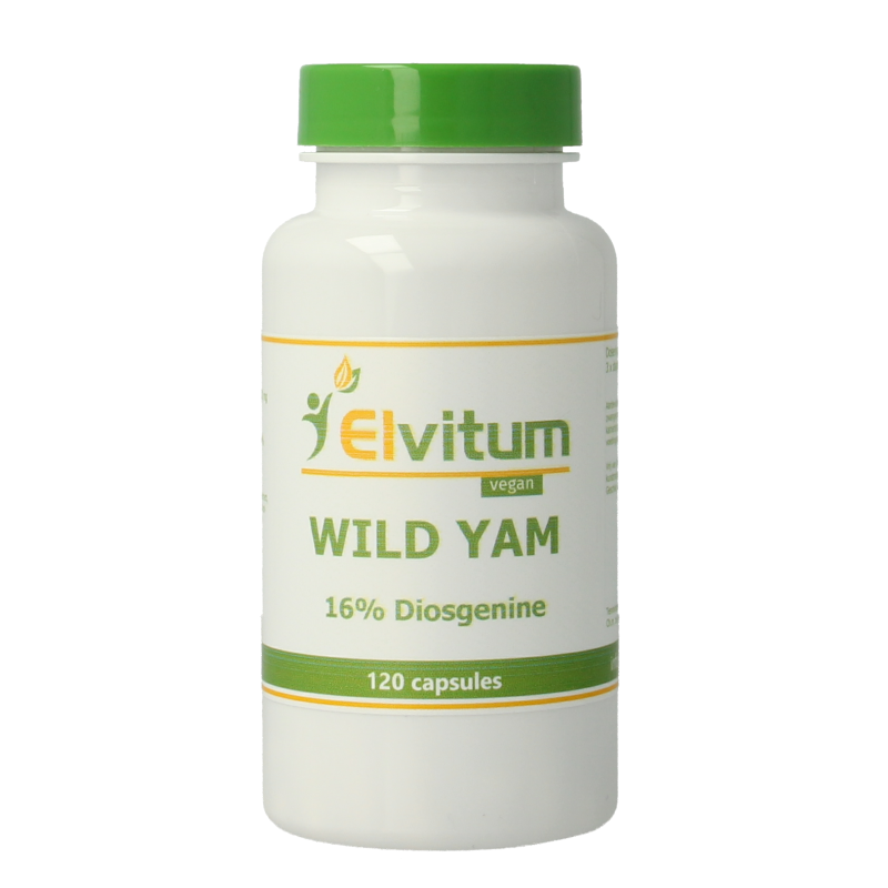 Elvitum Wild yam 100mg 16% diosgenine 120 Vegetarische capsules