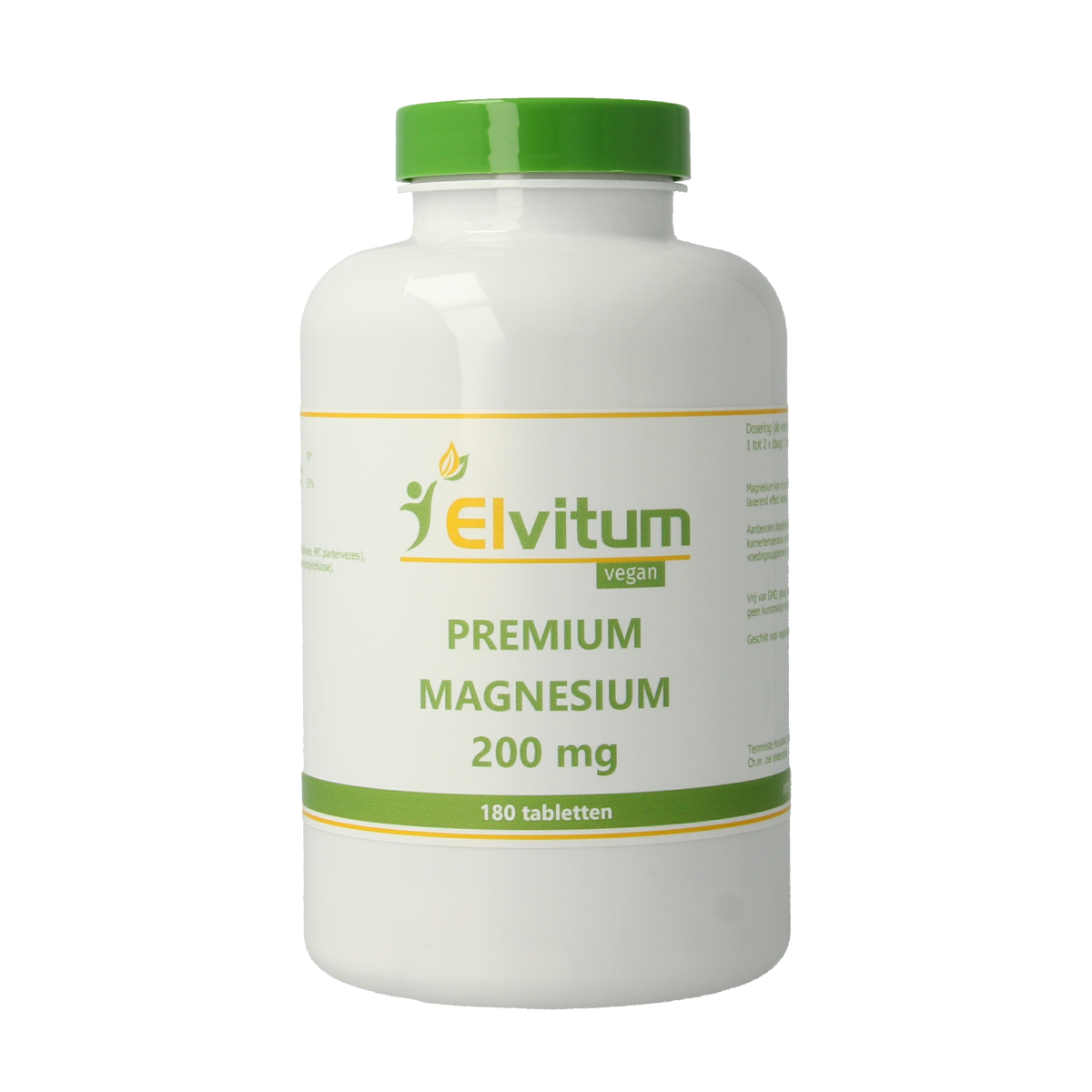 Elvitum Premium magnesium 200mg 180.00 Tabletten