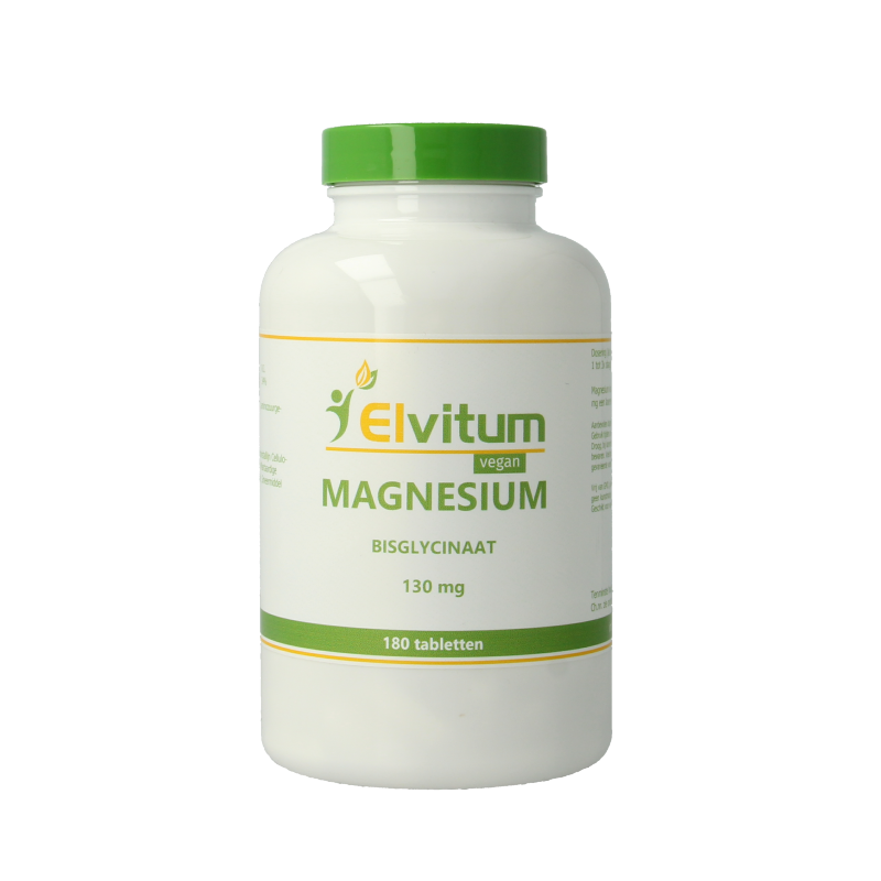 Elvitum Magnesium (bisglycinaat) 130mg 180 Tabletten