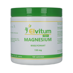 Elvitum Magnesium (bisglycinaat) 130mg 180.00 Tabletten