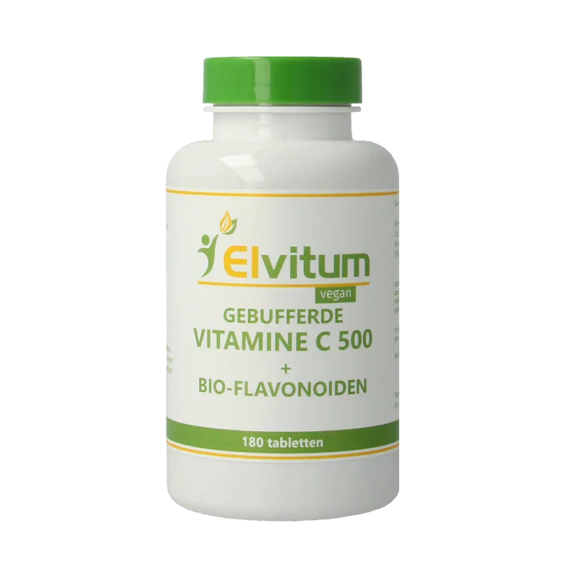 Elvitum Gebufferde vitamine C 500mg 180.00 Tabletten