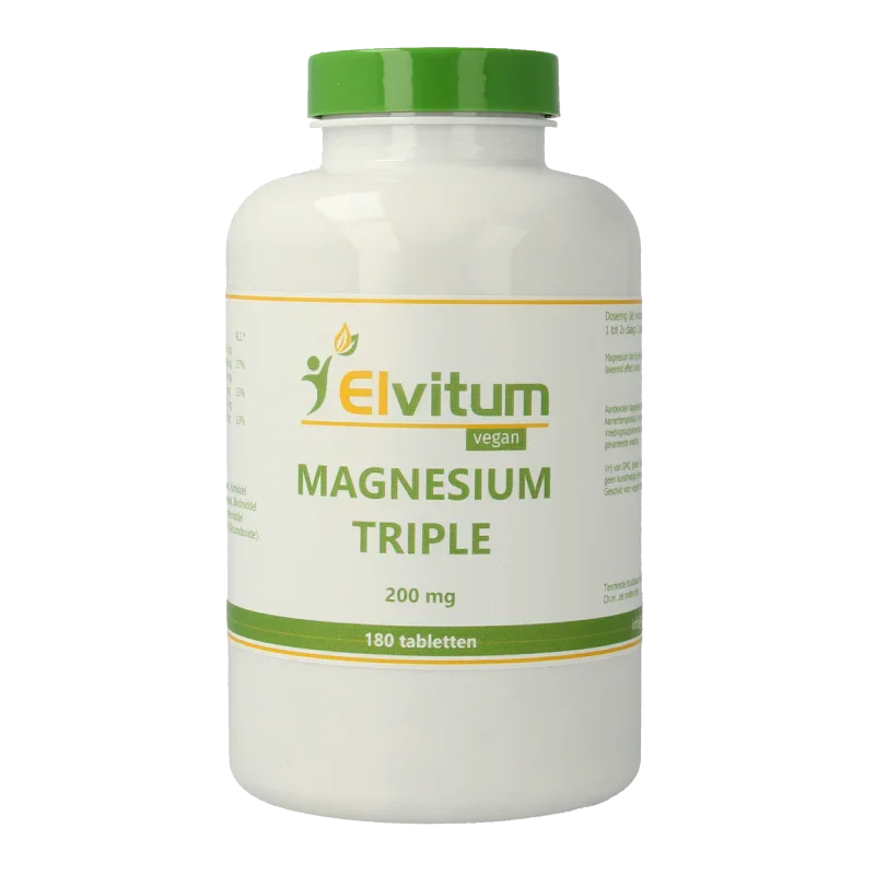 Elvitum Magnesium triple 200mg 180 Tabletten