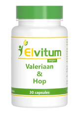 Elvitum Valeriaan en hop extract 30 Capsules