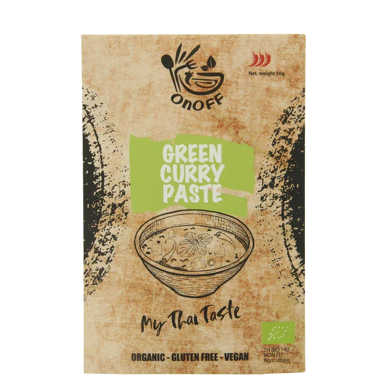 Onoff Thaise groene currypasta bio 50.00 Gram