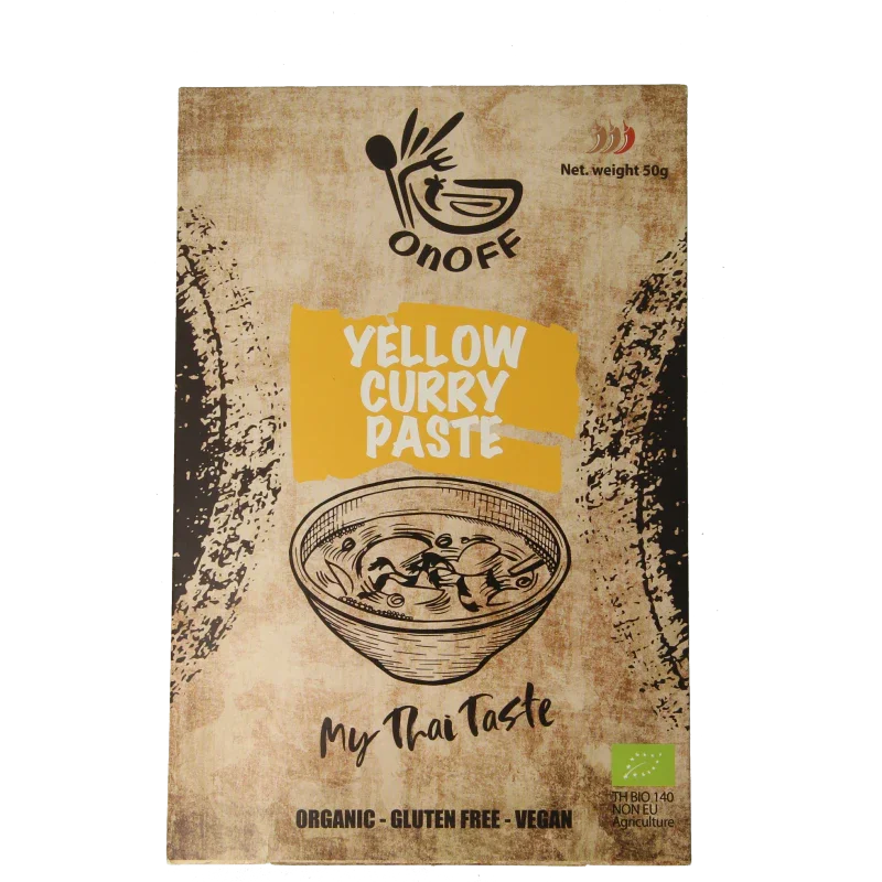 Onoff Thaise gele currypasta bio 50.00 Gram
