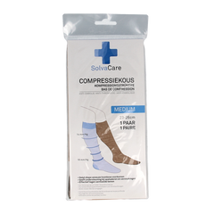Solvacare Compressiekous beige M 23 - 26 cm 1 Paar
