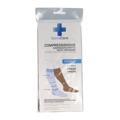 Solvacare Compressiekous beige M 23 - 26 cm 1.00 Paar