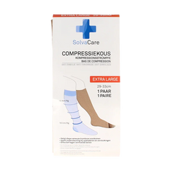 Solvacare Compressiekous beige XL 29 - 33 cm 1 Paar
