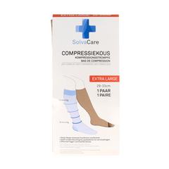 Solvacare Compressiekous beige XL 29 - 33 cm 1.00 Paar