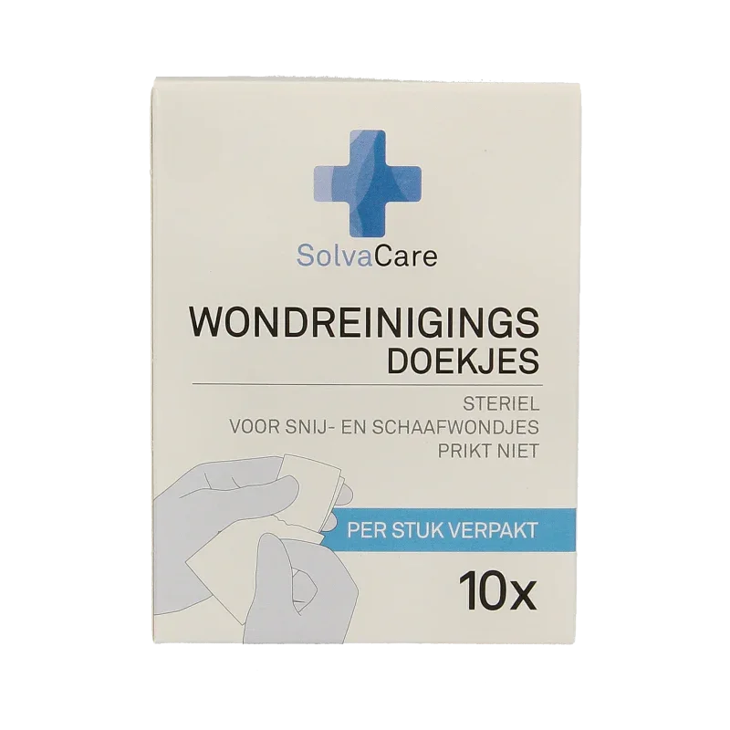 Solvacare Wondreinigingsdoekjes steriel 10 Stuks